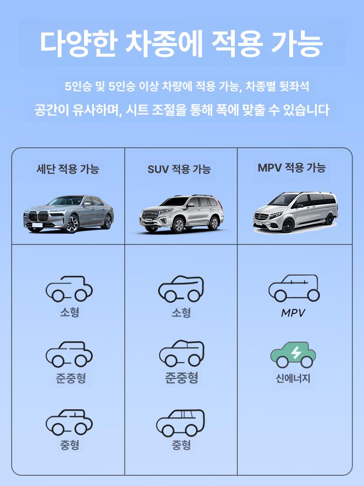 차량용 자동 에어매트 SUV 승용차 뒷좌석 여행 침대 매트리스 자동 팽창 침대 A - 상세 이미지 3