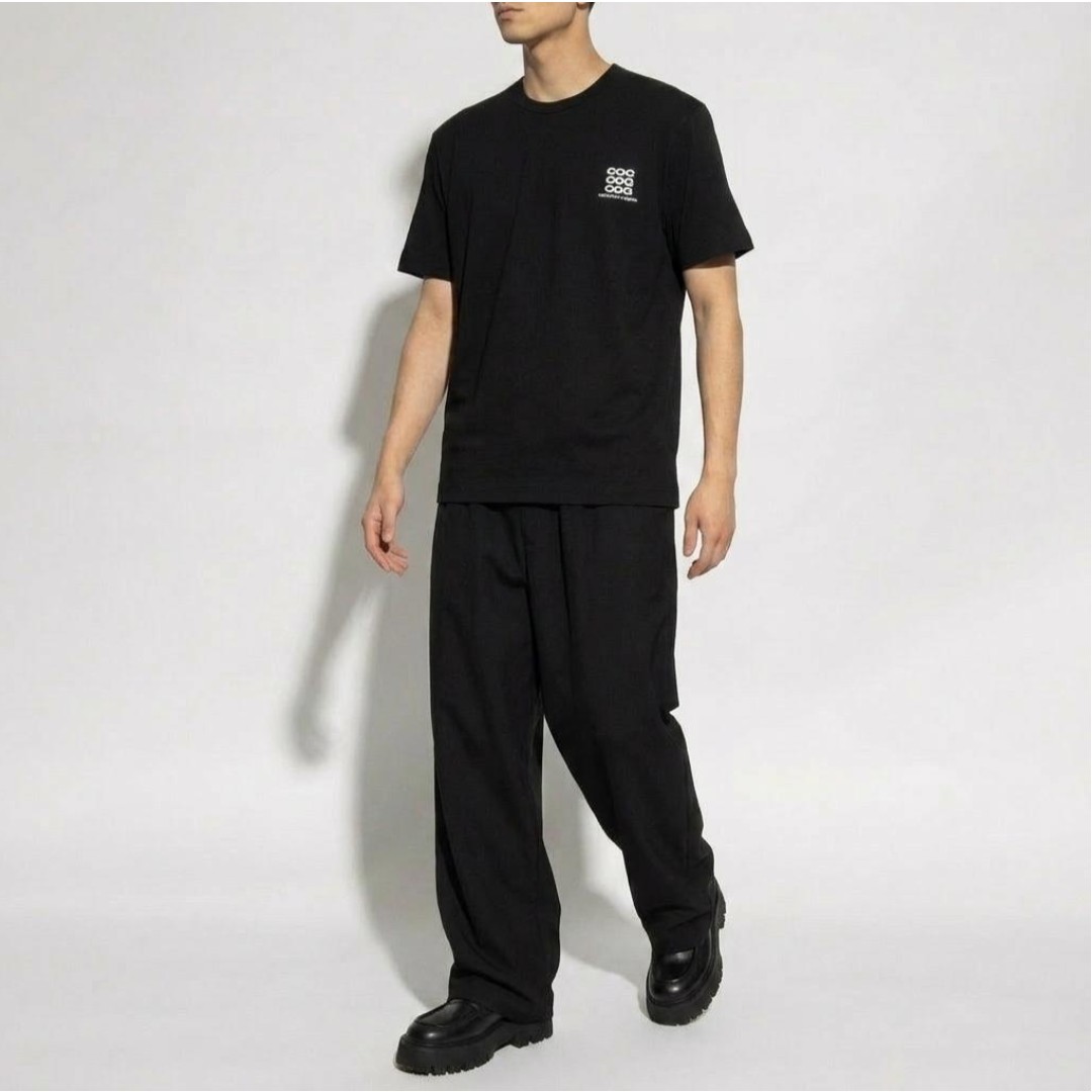 꼼데가르송 CDG 로고 오버핏 반팔 티셔츠 남성 블랙 SZ-T056 - 상세 이미지 5
