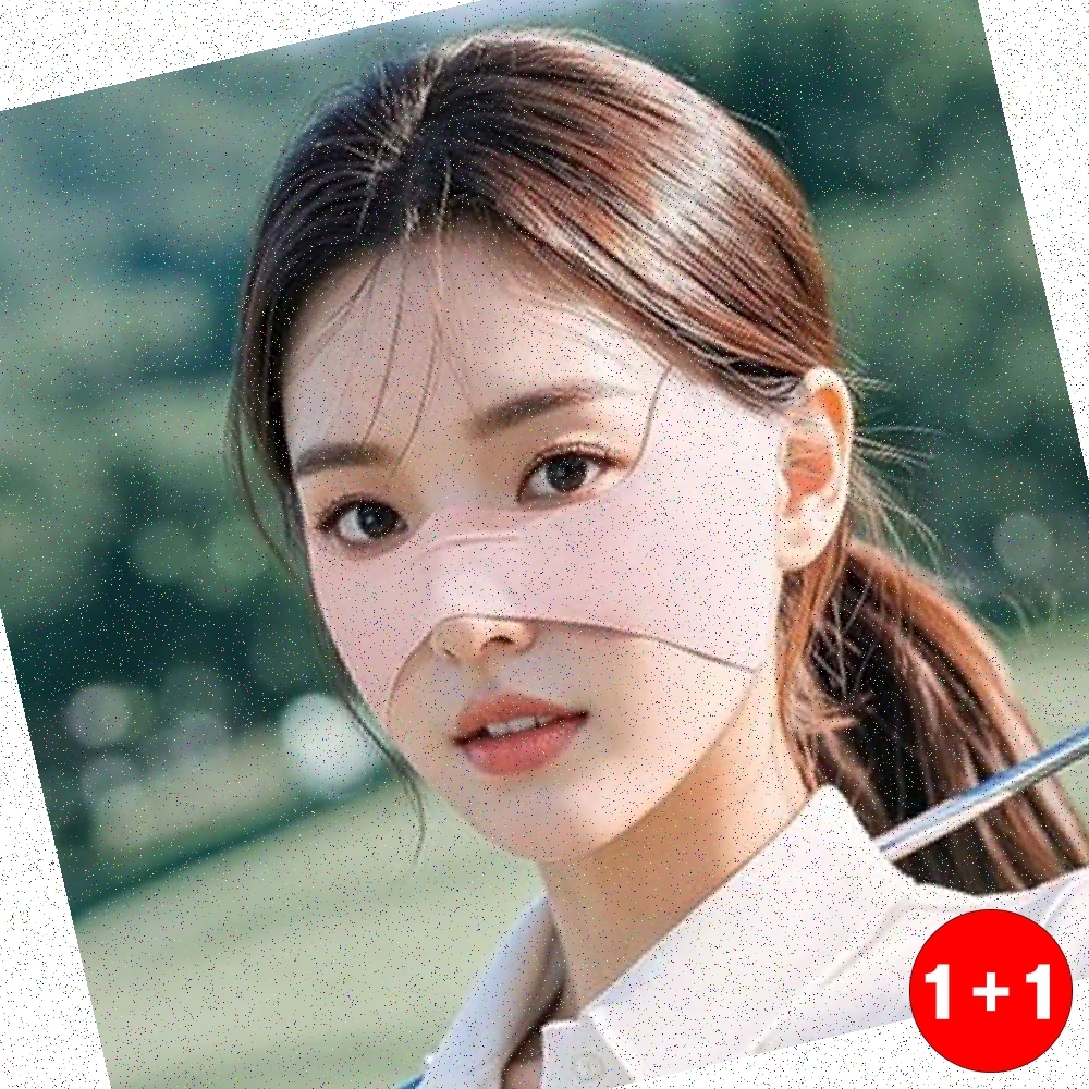 자외선차단햇빛가리개 햇빛가리개 어닝설치 자동차커튼 피부 보호 위한 귀걸 나비 페이스(1+1옵션 주문수량의 2배수량 배송) - 상품 이미지