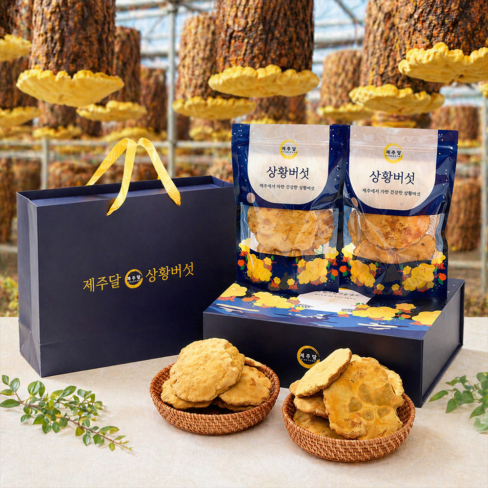 제주산 유기농 상황버섯 절편 제주상황버섯 실속형 100g 200g - 상품 이미지