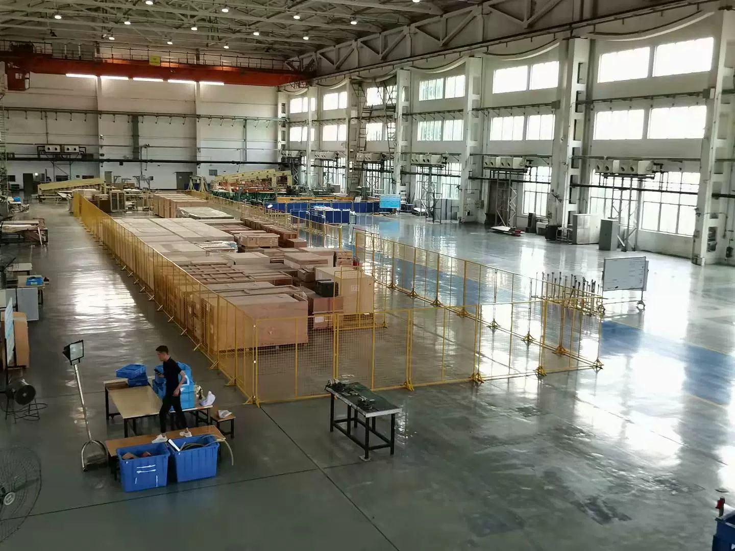 스탠드형 메쉬 휀스 창고 작업장 철조망 철제 격리망 스탠드 높이의 비 휠 이동식 - 상세 이미지 4
