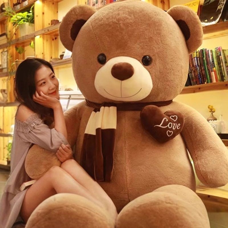 초대형 곰인형 대형 곰돌이인형 애착 곰 기념일 선물 러브 베어 - 핑크 1.4m - 상세 이미지 2