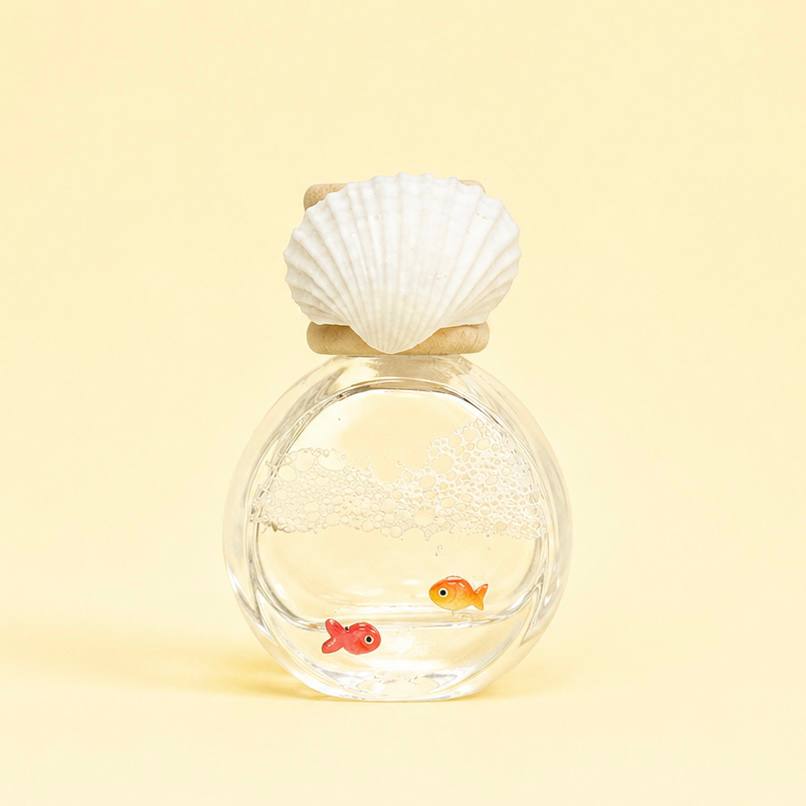 (클립형) 차량방향제 공병 바다가 담겼어요, 10ml, 1개 - 상품 이미지