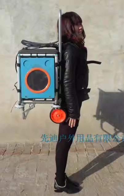 알루미늄지게 바퀴달린 등짐 경량 접이식 산악 농기구 단일상품 - 상세 이미지 3