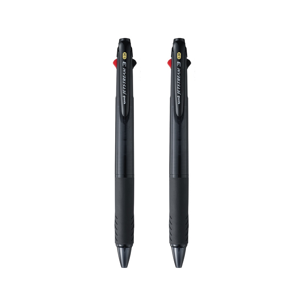 제트스트림 멀티펜 0.38mm, 블랙 3색, 2개 - 상품 이미지