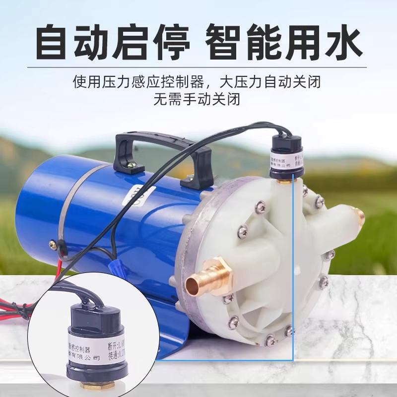 전동 양수기 스프링클러 고압 농사용 자흡식 관수 230w 12v - 상세 이미지 2
