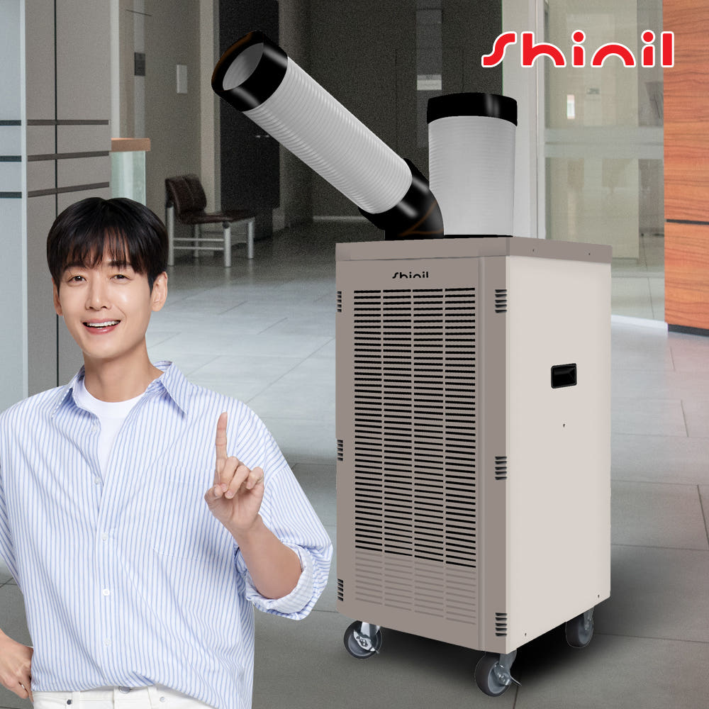 소형 2구 코끼리에어컨 식당 주방 야외용 실외기없는 이동식에어컨 - 상세 이미지 4
