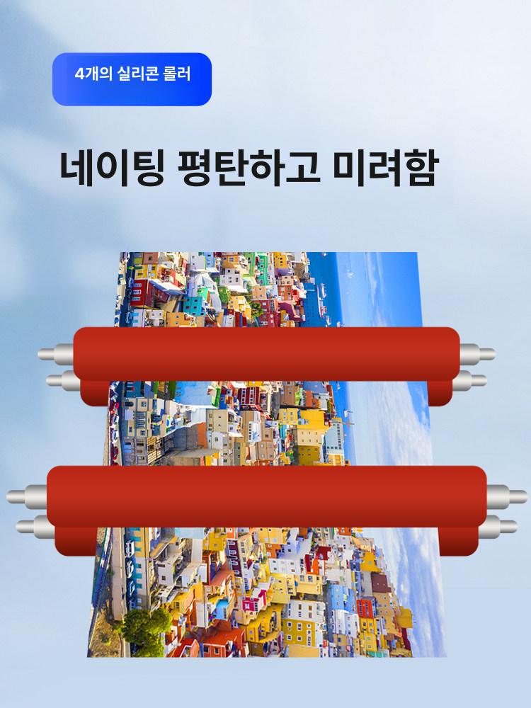 라미네이터 롤러 코팅기 사무용 표지 사진 인쇄소 인쇄 책 단면 수동 기계 - 상세 이미지 5