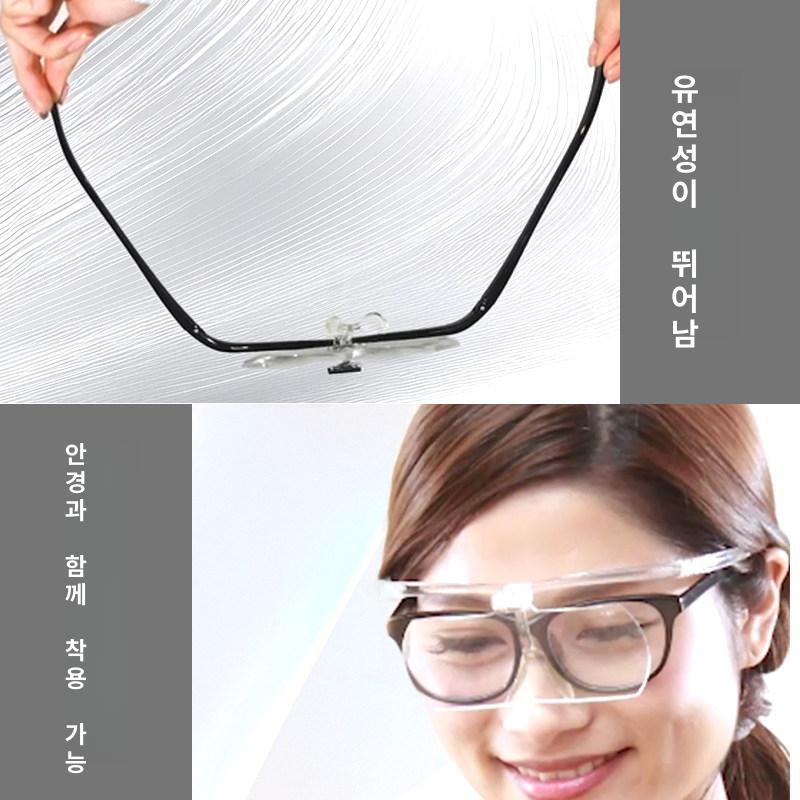 일본 루페 조명 산업용 투명 고배율 정밀 작업용 돋보기 헤드밴드 미세검사용 - 상세 이미지 2