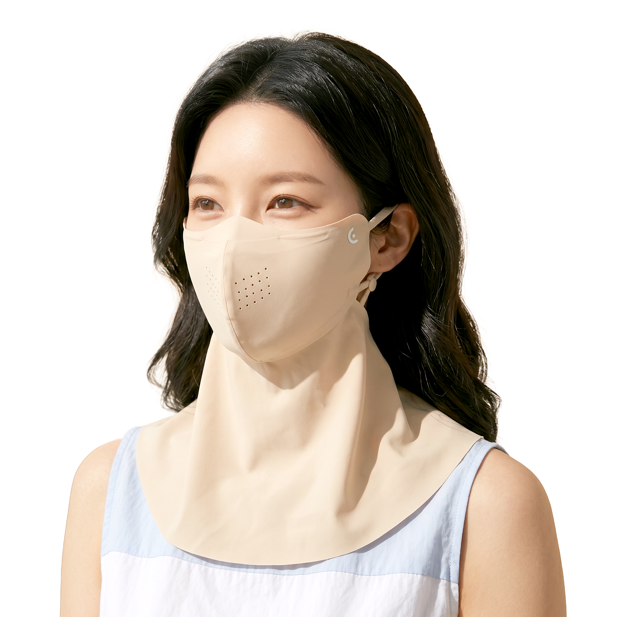 UV차단 쿨링 스포츠 마스크 냉감 골프 등산 차외선차단 햇빛가리개 - 상세 이미지 3