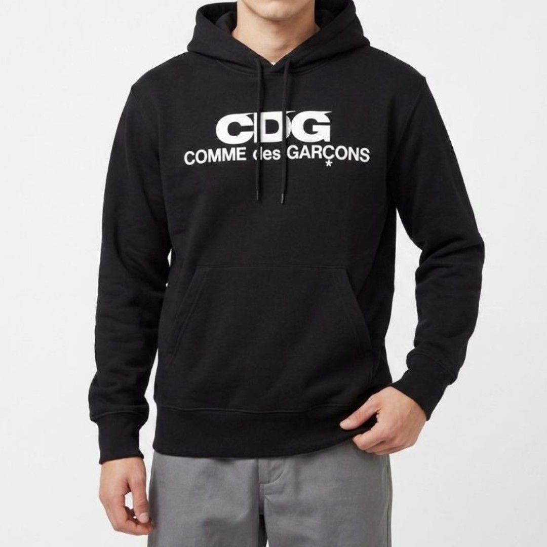 꼼데가르송 CDG 로고 후드티 블랙 SZ-T001