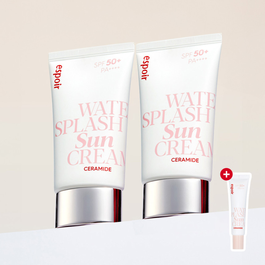 에스쁘아 워터 스플래쉬 선크림 세라마이드 SPF50+ PA++++ 60ml, 2개 사진 1