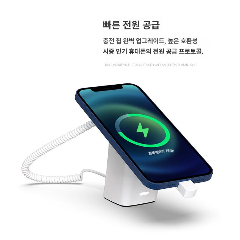 스테이션 패드 무선충전기 마그네틱 맥세이프 멀티포트 아이폰 더베러 알람 거치형 - 상세 이미지 2