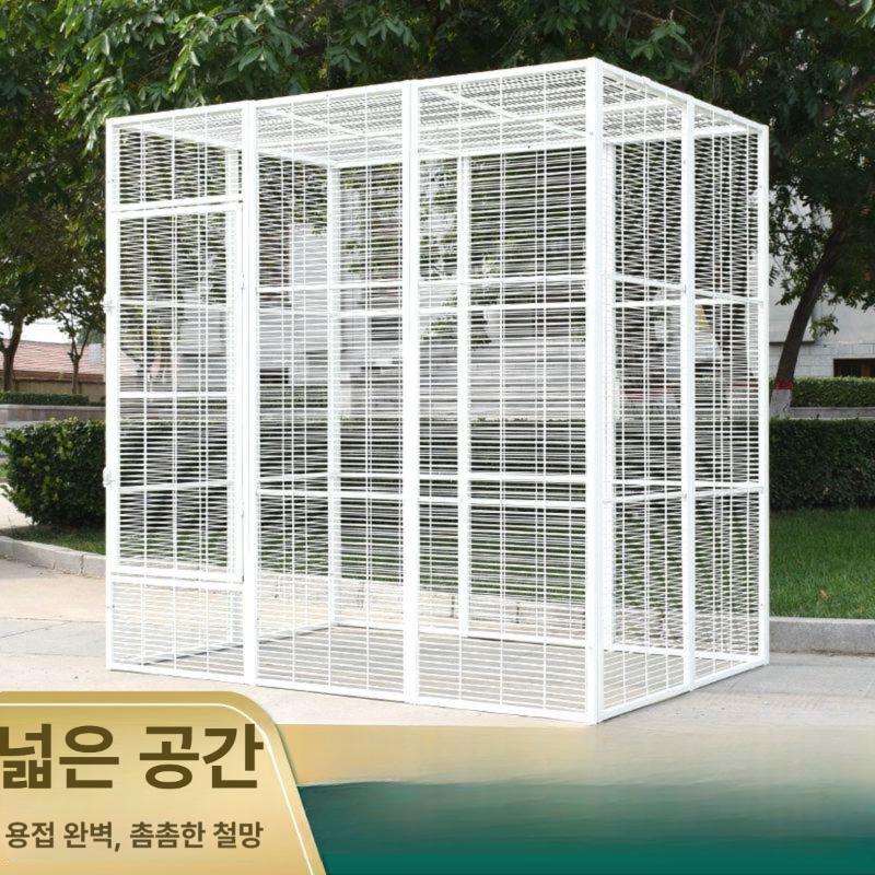 조립식 앵무새장 대형 야외 실내 바퀴달린 복층 철장 아크릴 가정용 철망 앵무새집 - 상세 이미지 2