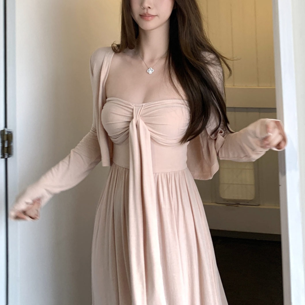 셔링 리본 나시 가디건 세트 여성의류 여름패션 데일리룩 캐주얼룩 패션아이템 - 상세 이미지 3