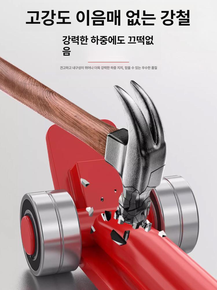 중장비 만능지렛대 롤러 고중량 도비대차 강화 중량물 빠루 베어링 하중 강철 적재량 - 상세 이미지 4