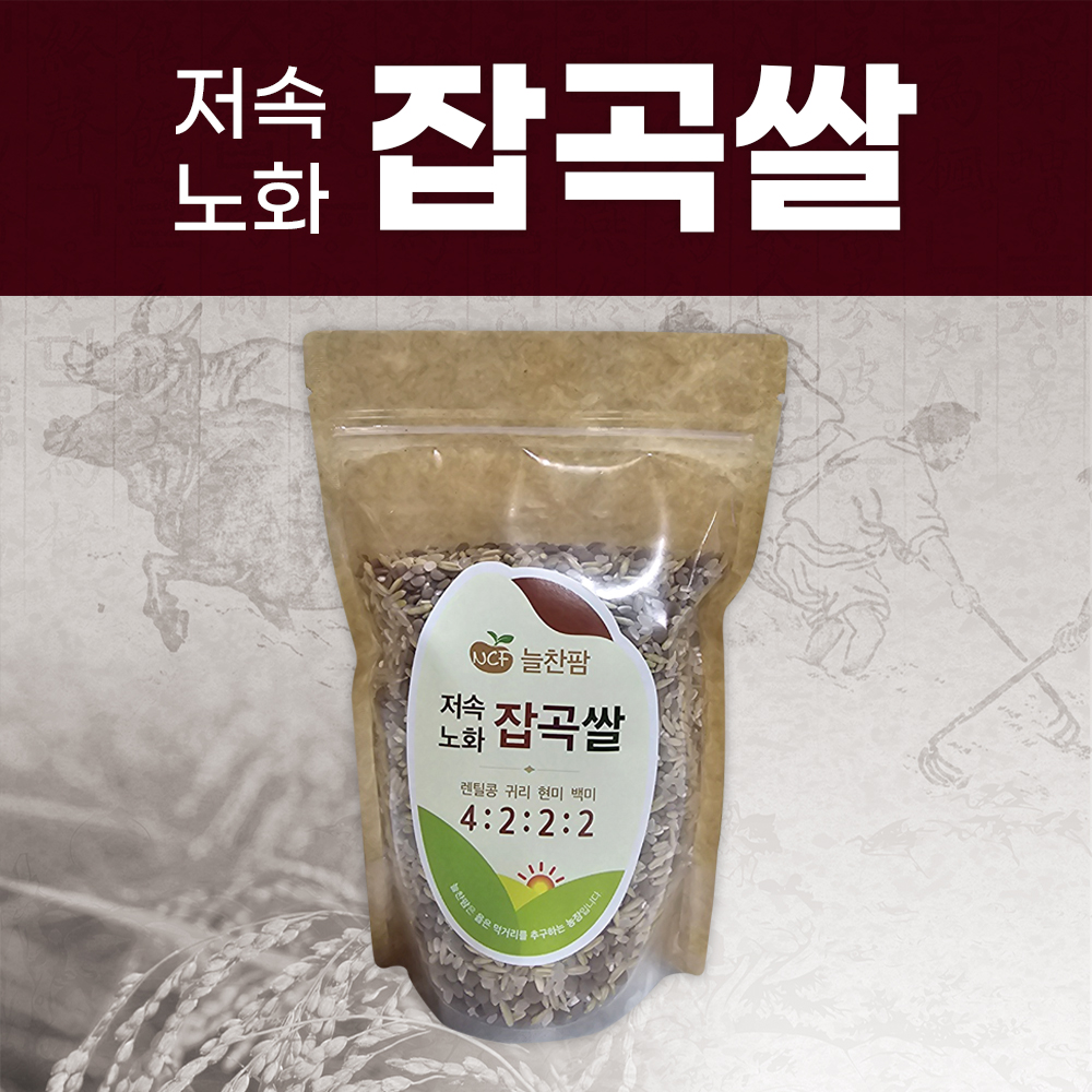 늘찬팜 저속노화 혼합잡곡 렌틸 귀리 건강 잡곡밥 - 상품 이미지