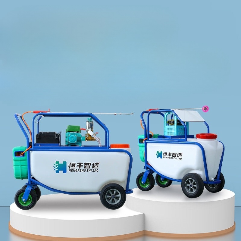 분무기 물탱크 농약통 이동식 바퀴형 고압 펌프 살충제 비료 살수 농업용 스틸 프레임 - 상세 이미지 3