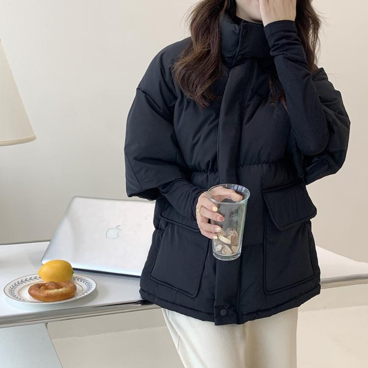 경량 재킷 패딩 오버핏 후드 퀼팅 가을 간절기 따뜻한 점퍼 스타일 코트 패션 봄 - 상품 이미지