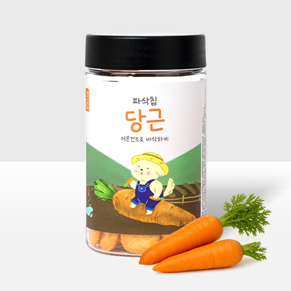강아지 노즈워크 간식 파삭칩 저온 건조 50g 야채 채소 과일 훈련용 간식 - 상세 이미지 2