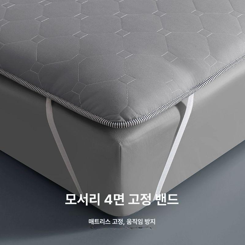 두꺼운 요매트 항균 겨울 더블 요패드 싱글 손님용 극세사 - 상세 이미지 4