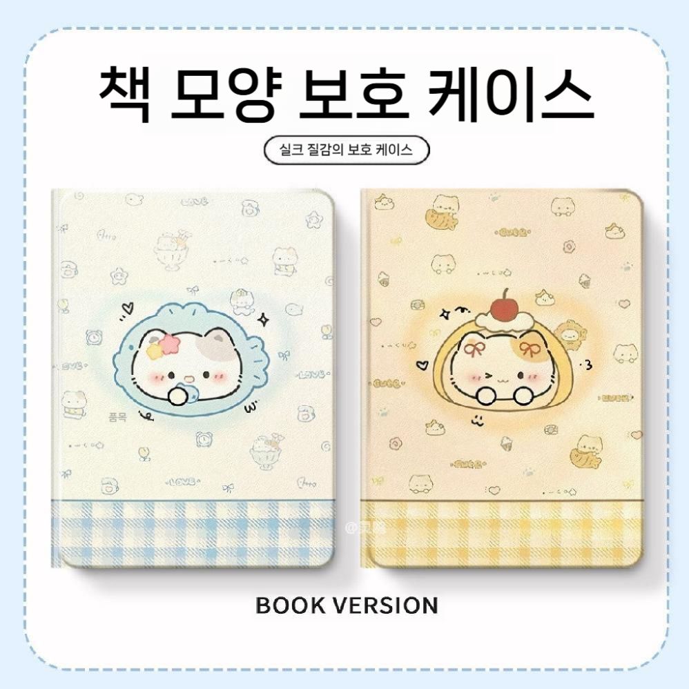 오포 패드미니 케이스 고양이 프린팅 펜슬 수납 실리콘 커버 - 상세 이미지 5