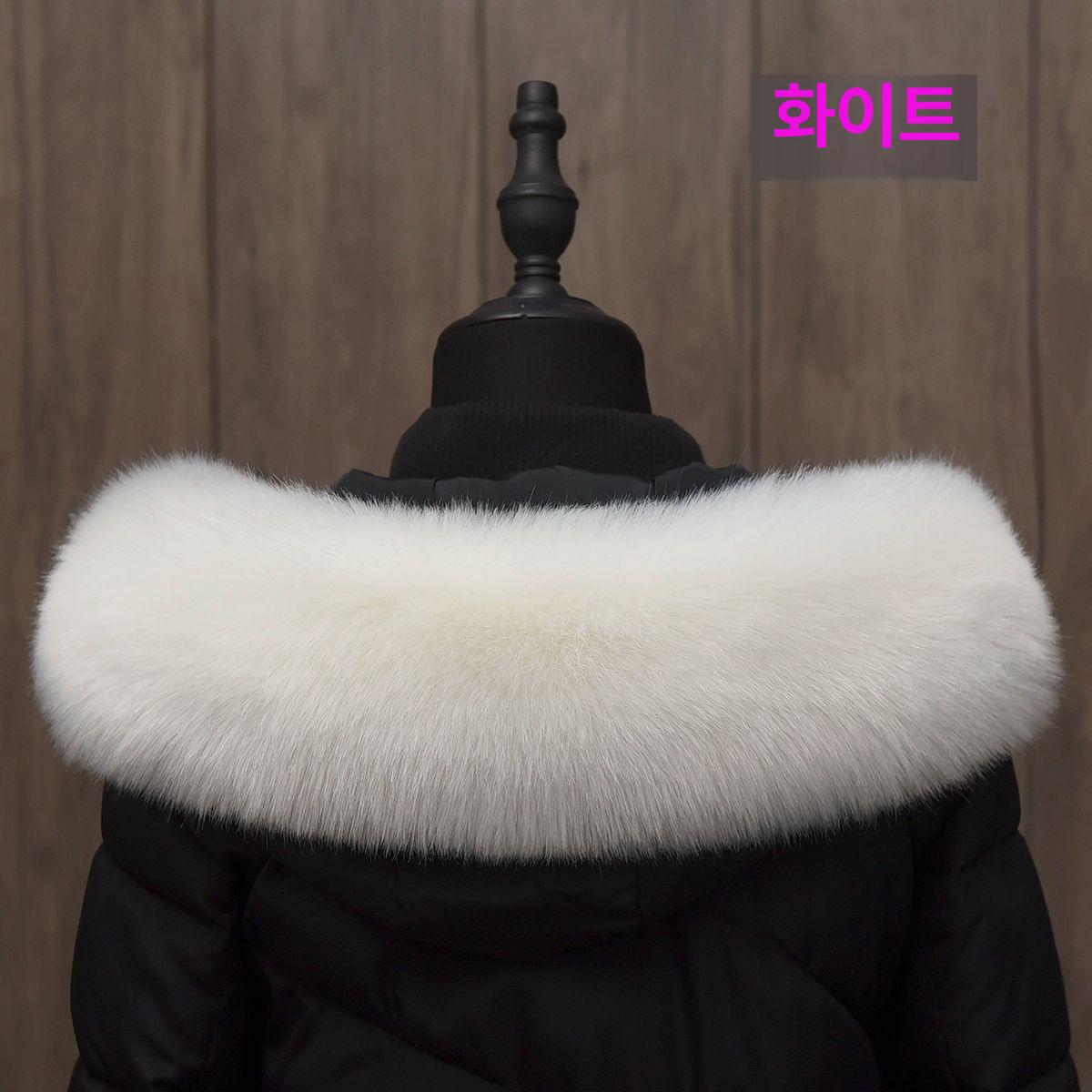 경량 패딩 페이크퍼 겨울 아우터 빅사이즈 후드 인조밍크 트렌디 모조 인조모피 부들 - 상세 이미지 3
