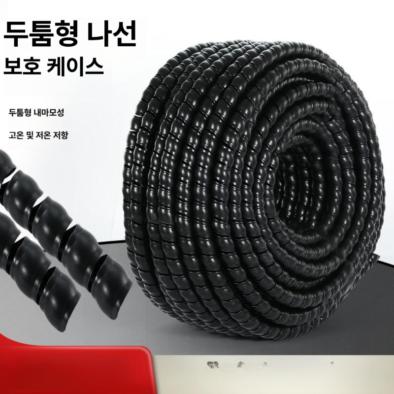 블랙 홀더 전선 정리 전기선 벨크로 랜선 케이블타이 재사용 배선 후크 - 상세 이미지 2