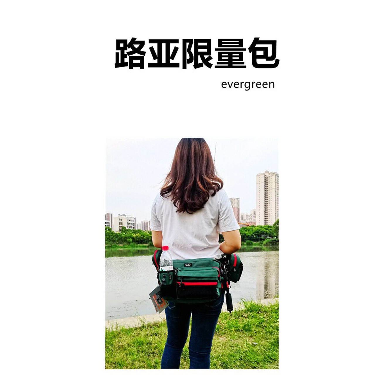 에버그린 HD2 힙숄더백 블랙카 허리 힙색 EVERGR 힙백 어깨 블랙 크로스백 단일 블랙 - 상세 이미지 3