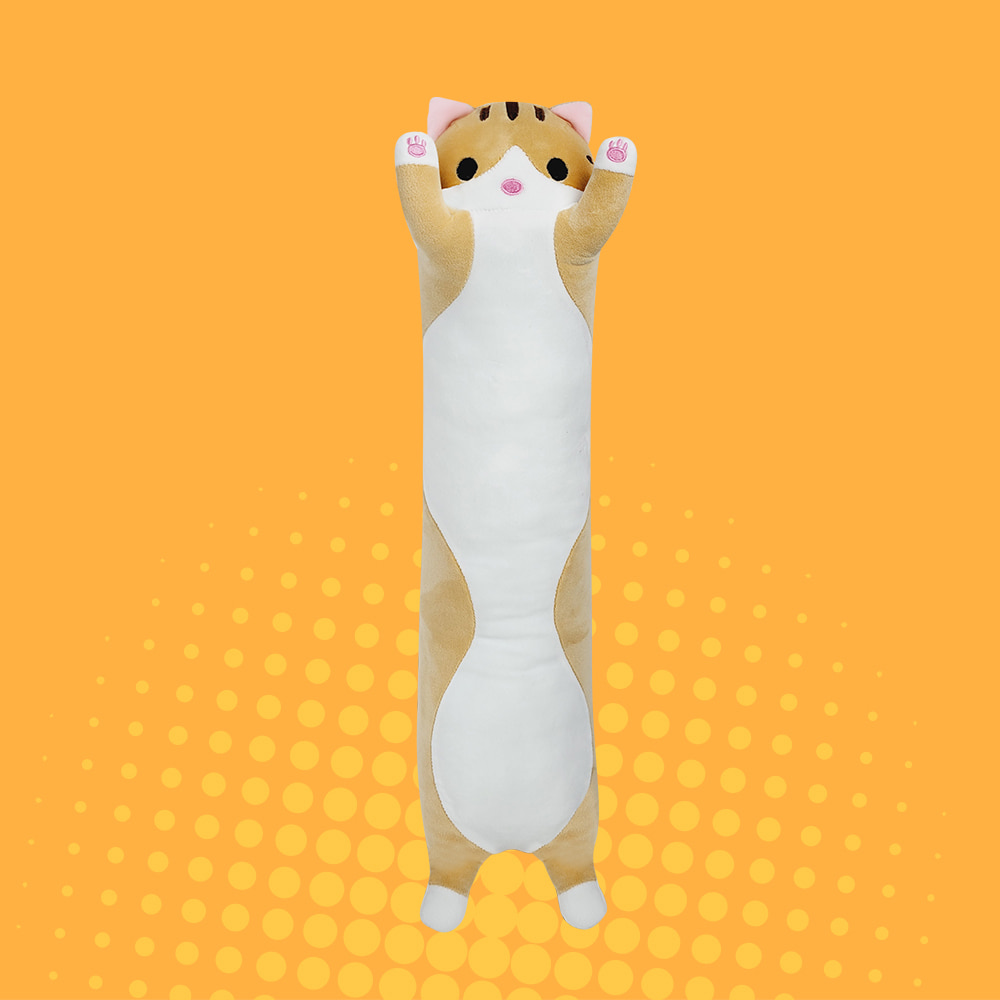 고양이바디필로우 바디플로우 안고자는 모찌 인형 베개 130cm 이미지 8