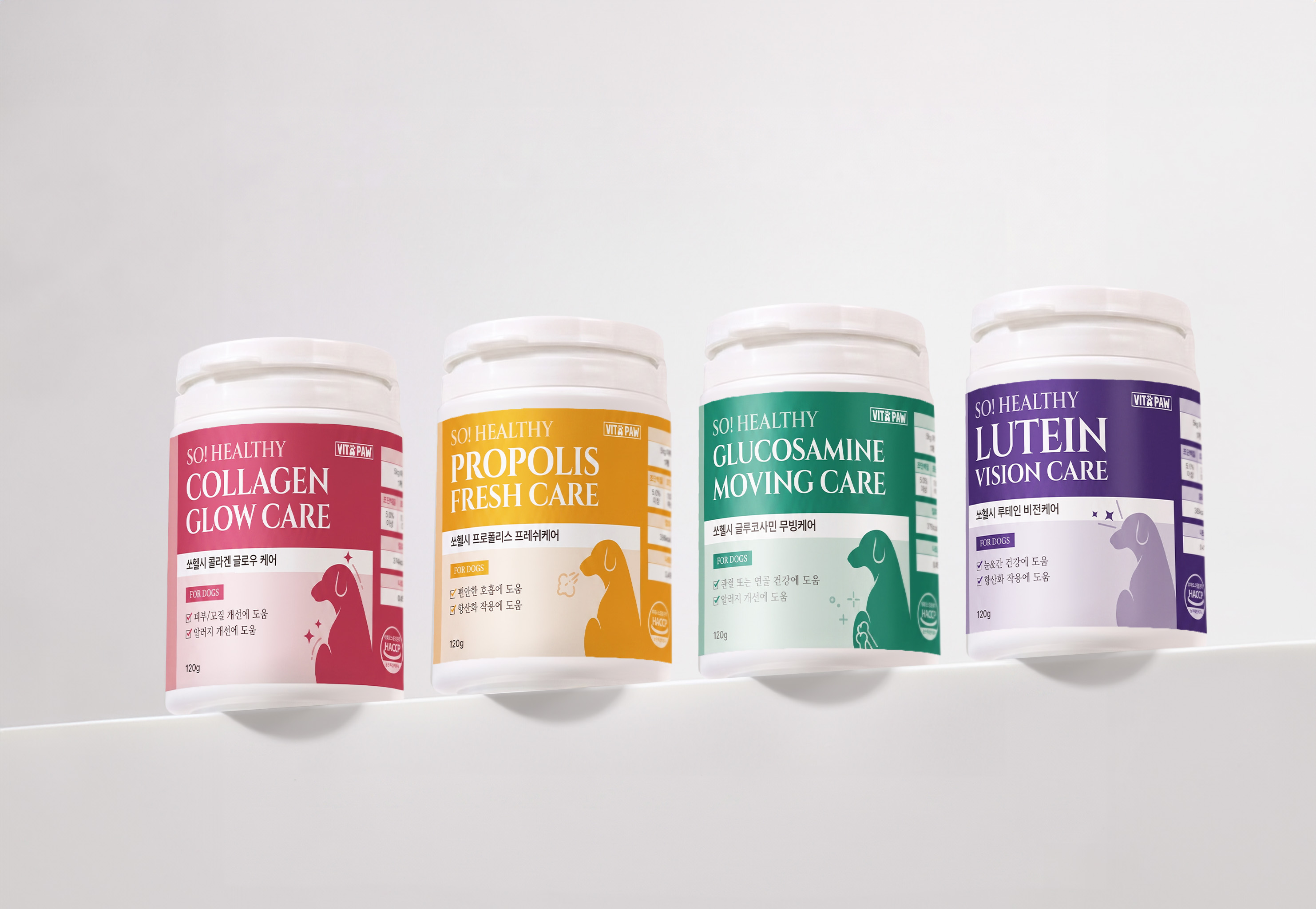 비타파우 강아지 관절 영양제 슬개골 연골 고관절 글루코사민 노견 반려견 120g, 3개 - 상세 이미지 2