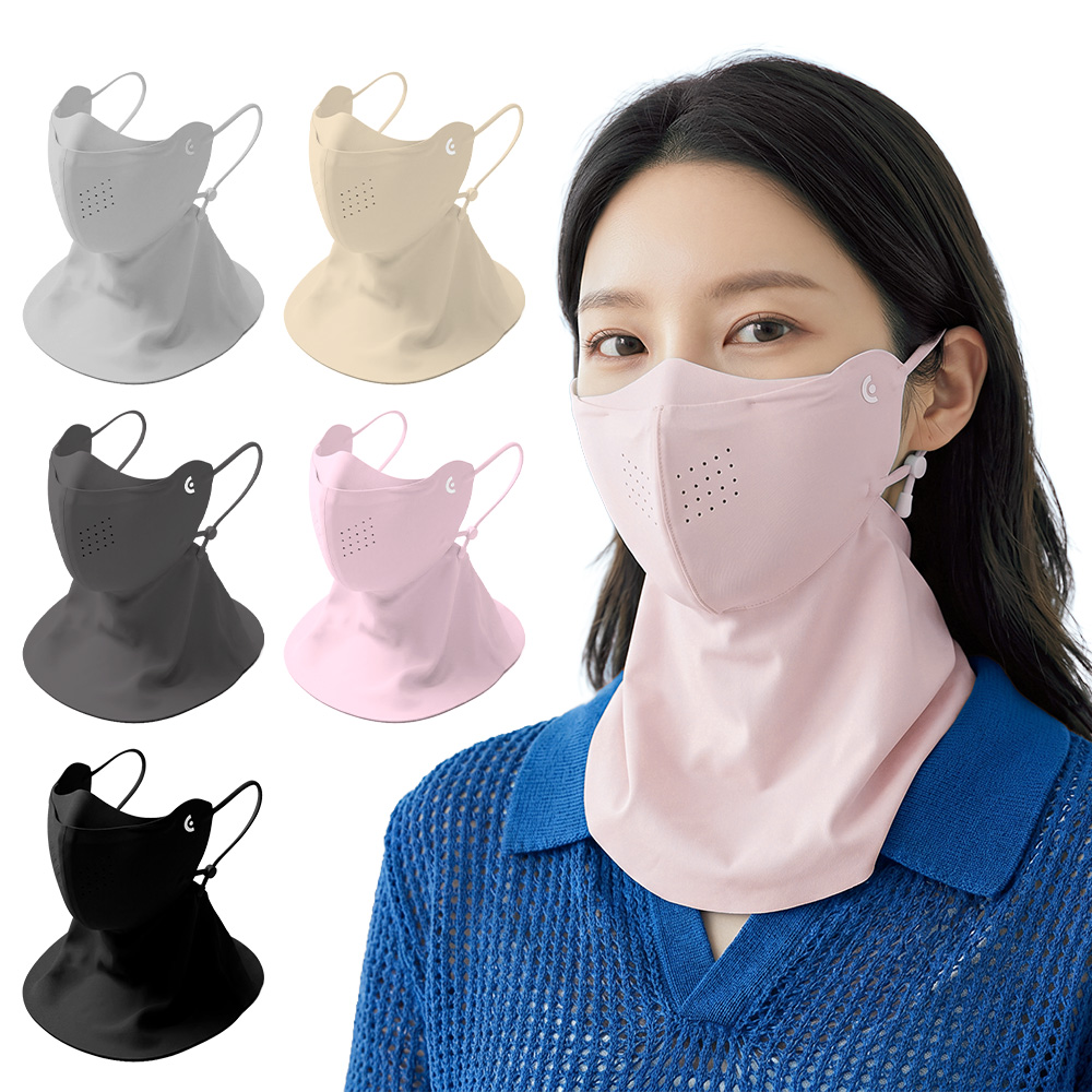 UV차단 쿨링 스포츠 마스크 냉감 골프 등산 차외선차단 햇빛가리개 - 상세 이미지 5