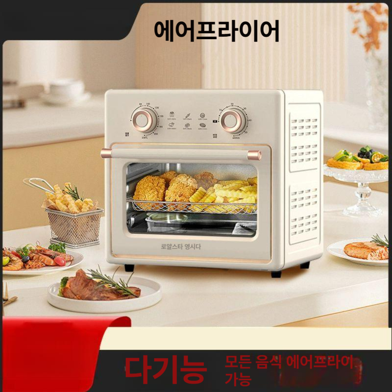 업소용 에어프라이어 전자레인지 12L 오븐 노브 에어프라이기 듀얼 전기 - 상세 이미지 3