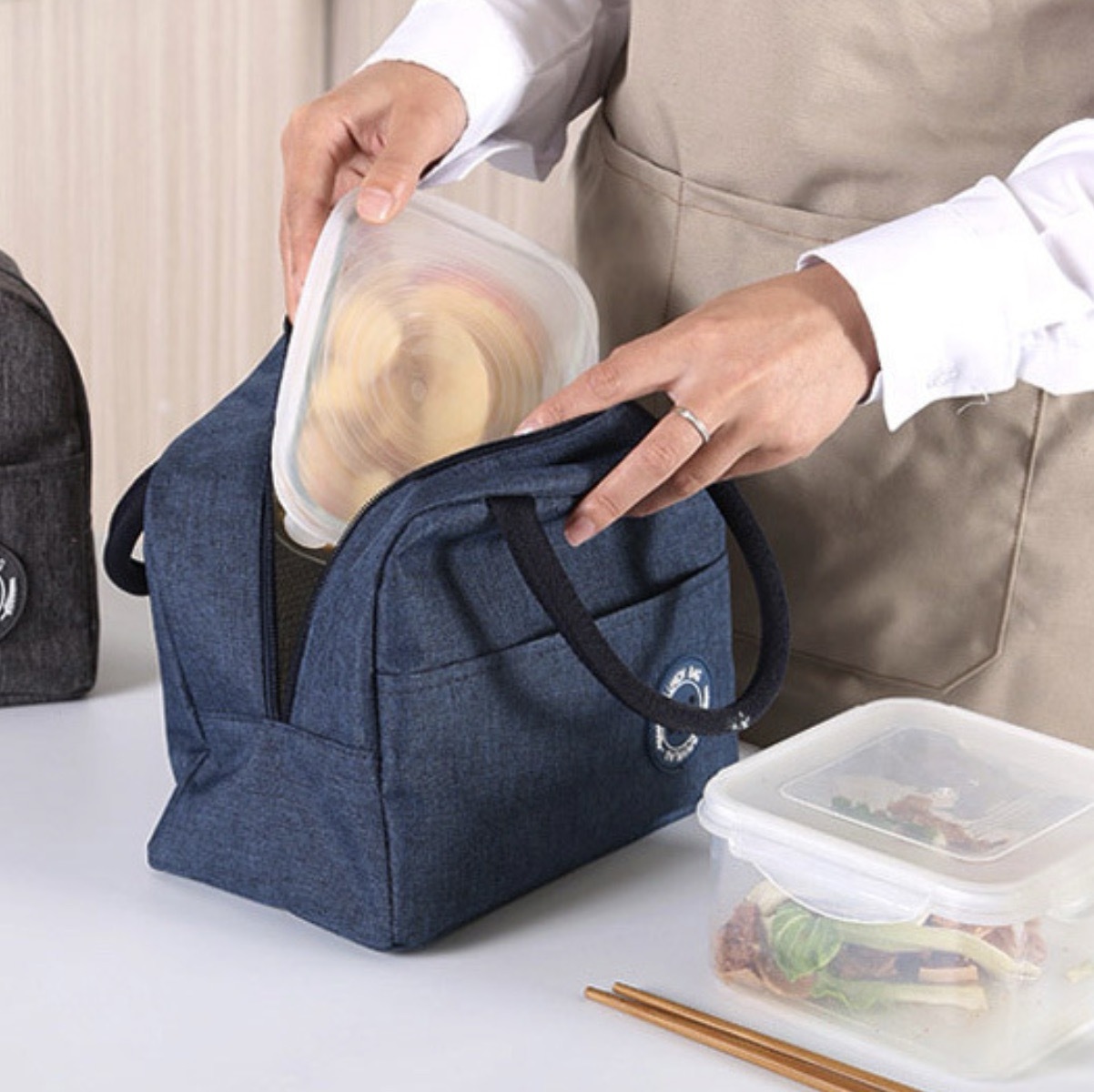 보온도시락가방 런치백보온가방 직장인도시락가방 - 상품 이미지