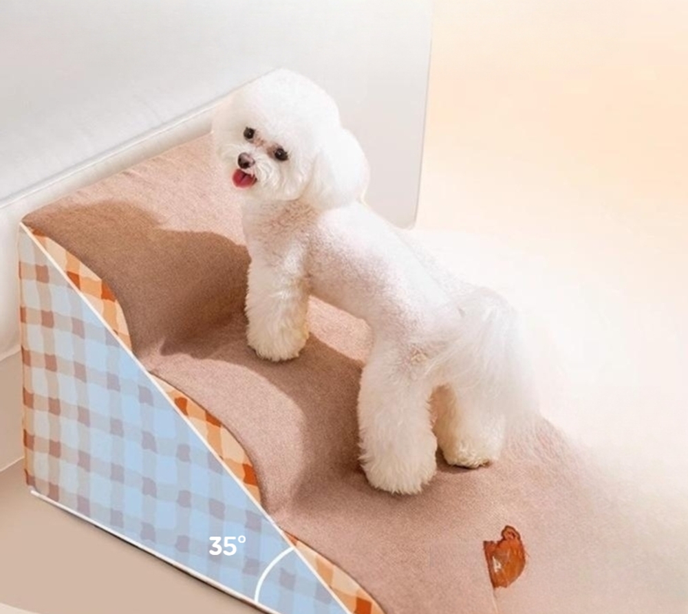 강아지 고양이 계단 미끄럼방지 노령견 커버분리 세탁가능 2단 30cm 43° 40kg 이하 전용 / 커버분리세탁가능 - 상세 이미지 2