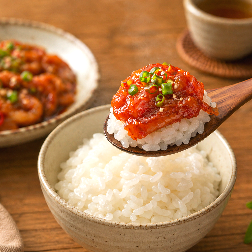 해담가 국내산 순살 간장게장 양념게장 밥도둑 꽃게살 무침 350g 이미지 3