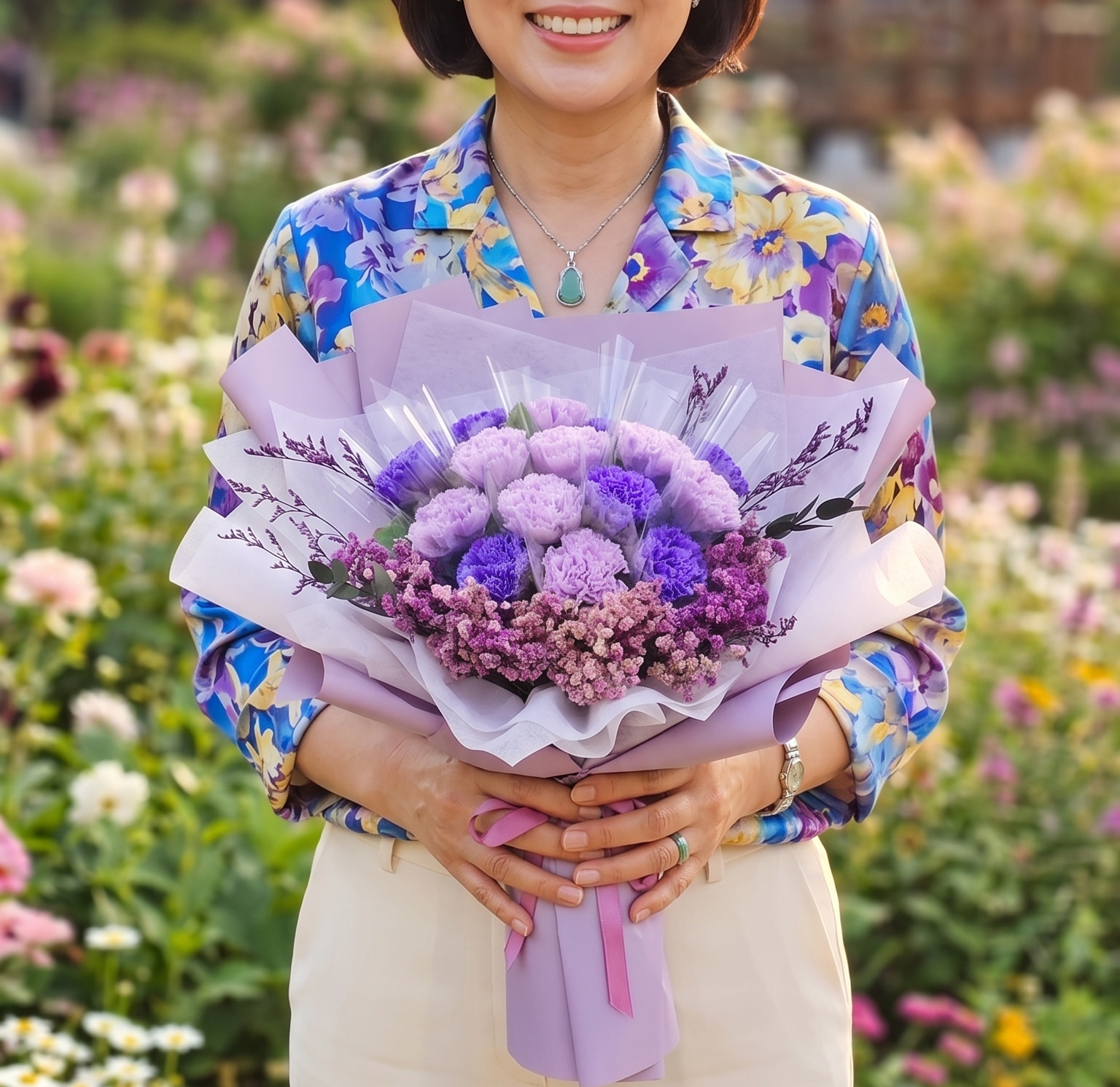 돈꽃다발 돈다발꽃 용돈 현금 카네이션 생일 꽃다발 칠순 보라장미 상품 이미지