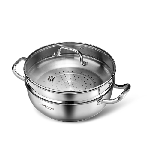 인덕션 스텐 찜기 전골 찜솥 2단 멀티 인덕션용 냄비 28cm - 상세 이미지 2