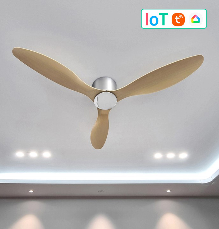 IOT 비브르디실링팬 42(인치) 크롬바디 저소음고효율 리모컨 슬림107cm 낮은층고 - 상세 이미지 4