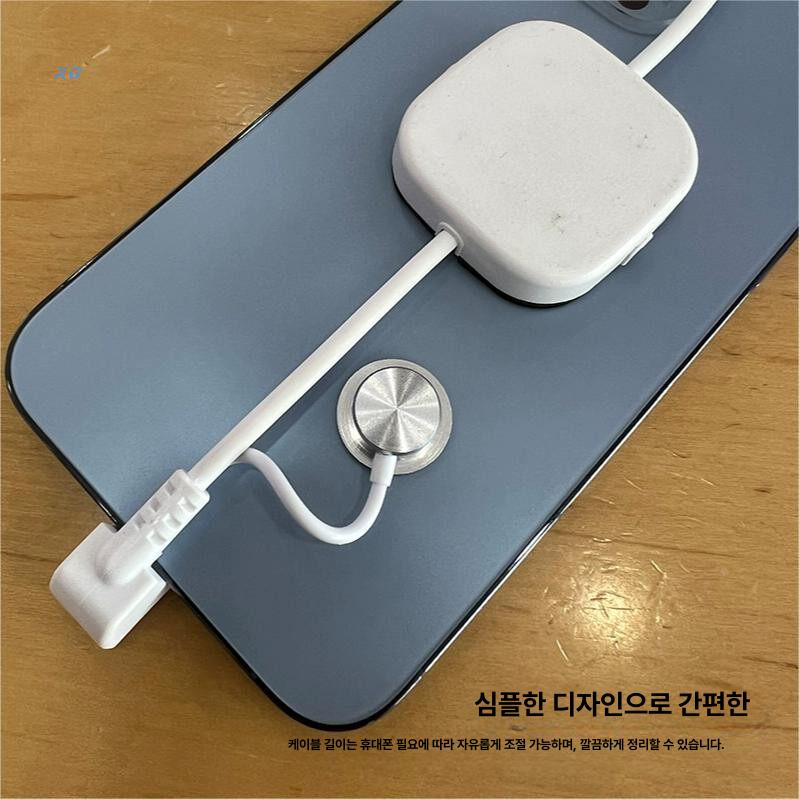 스테이션 패드 무선충전기 마그네틱 맥세이프 멀티포트 아이폰 더베러 알람 거치형 - 상세 이미지 3