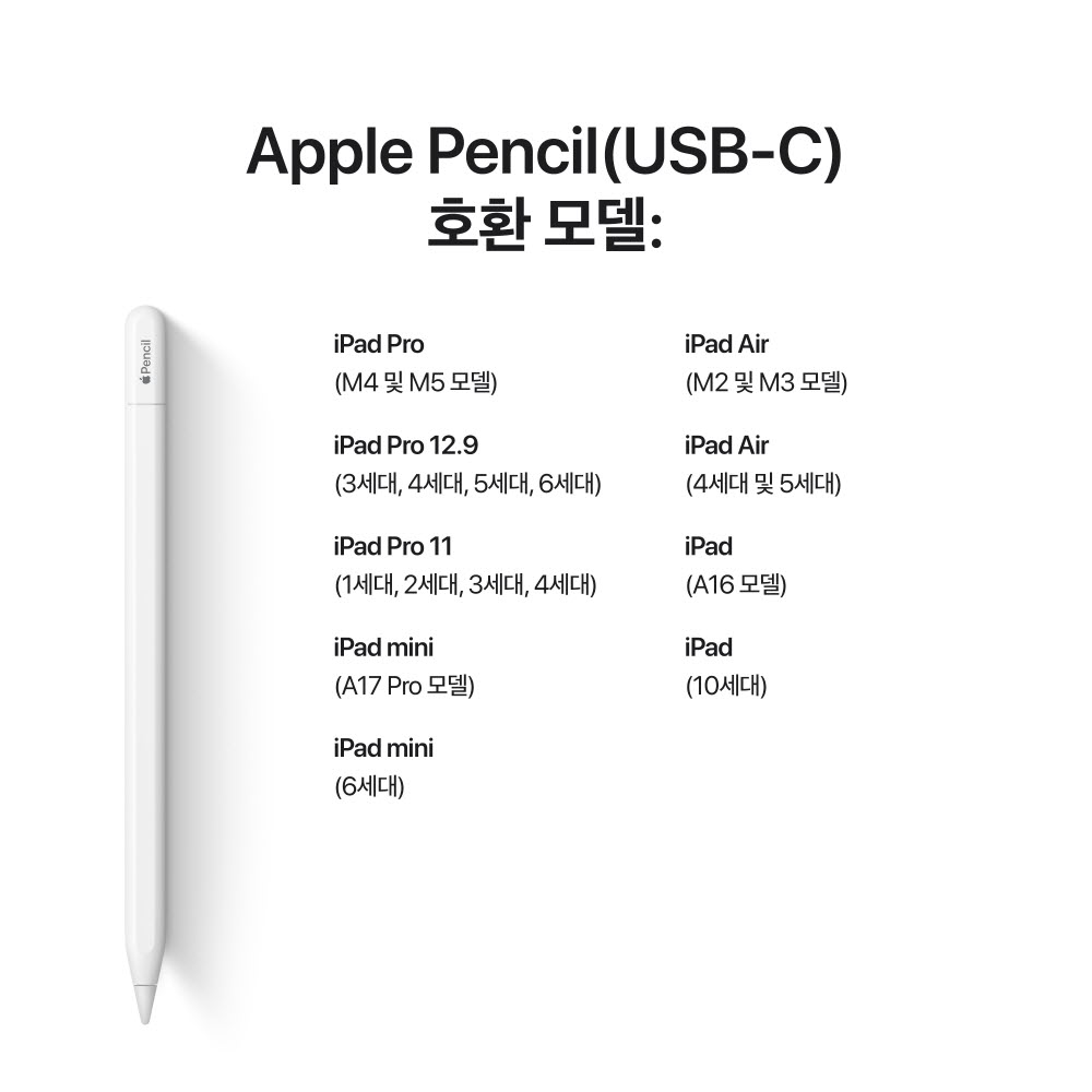 Apple Pencil 애플펜슬 USB-C 이미지 2