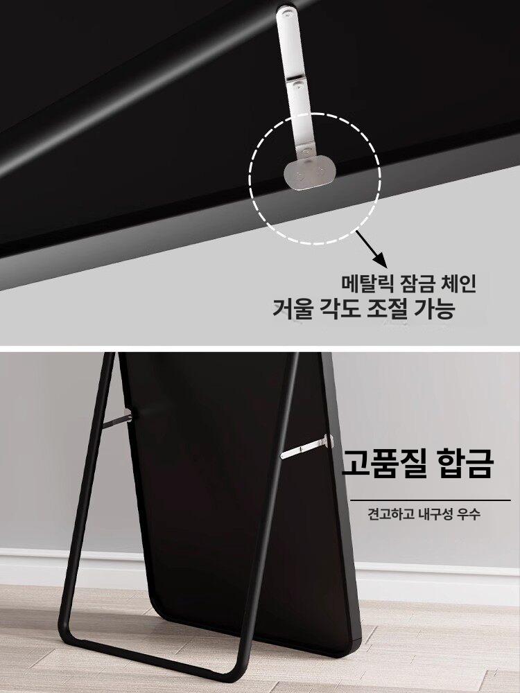 대형 피팅거울 매장용 드레스룸 라이트럭셔리골드 브라이트문화이트 30x120 벽걸이형 - 상세 이미지 4