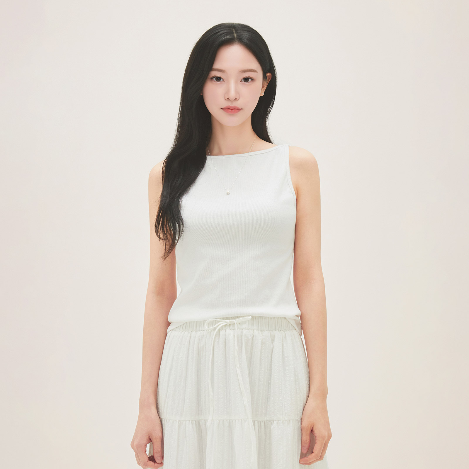 로엠 보트넥 나시 티셔츠 RMRNG25R12 이미지 7