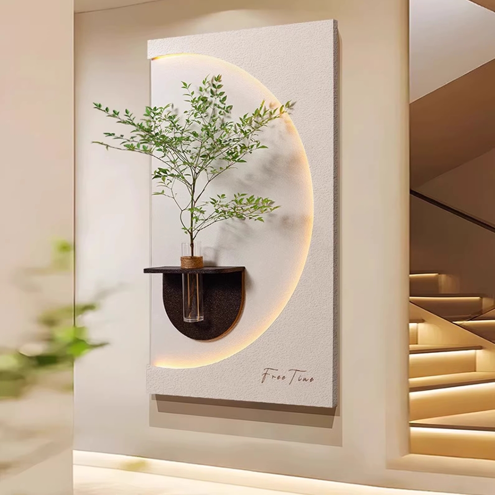 감성화분액자 조명 led 선물 화분액자 감성 꽃병 거실 A형 40x70cm 플러그형 - 상세 이미지 2