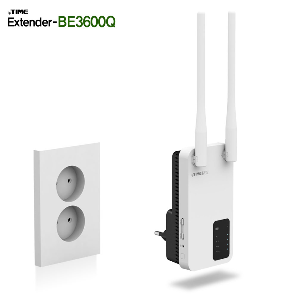 ipTIME Extender-BE3600Q 와이파이7 무선확장기 원룸 아파트 복층 증폭기 - 상품 이미지