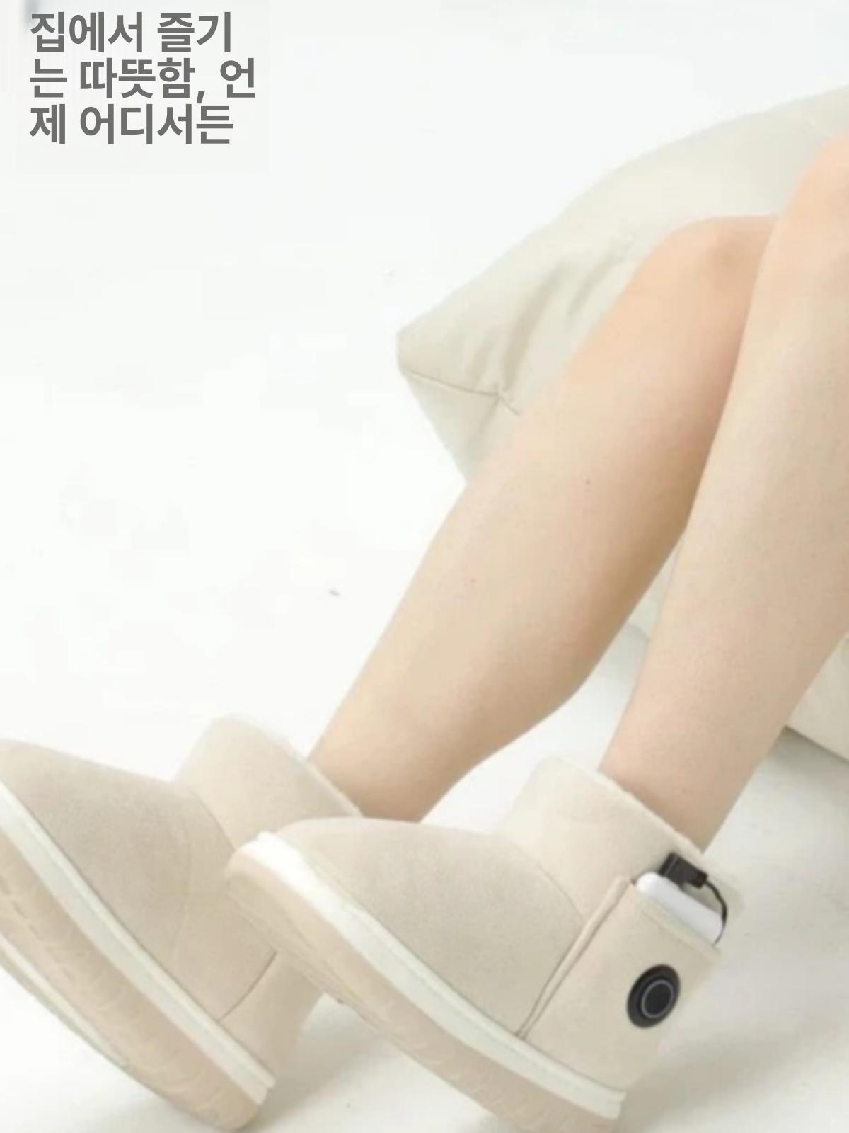 온열 신발 전기 풋워머 보온화 패드 남녀공용 야외 발난로 배터리 사무실 따뜻한 온도 - 상세 이미지 4