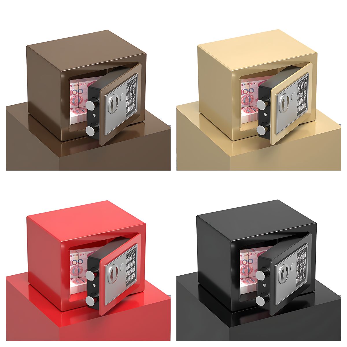 저금통식 개인금고 가정용소형금고 미니금고 가정용금고 비밀번호 도난방지 내화금고 - 상세 이미지 5