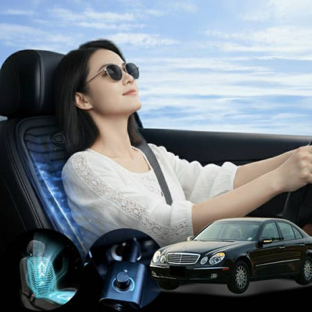 피터의상점 벤츠 E200 W211 (~09) M271 차량용 프라임 듀얼 3D 송풍시트 블랙 1개