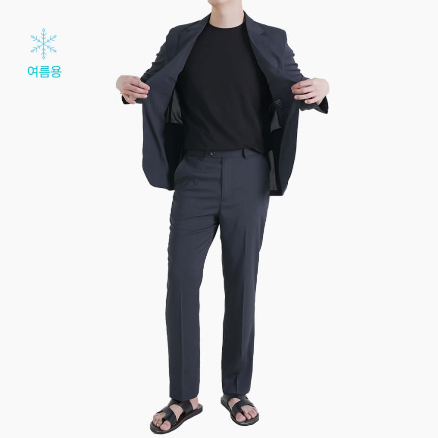 트러수트 여름 남자 밴딩 정장 세트 단체 면접 수트 봄 가을 결혼식 하객룩