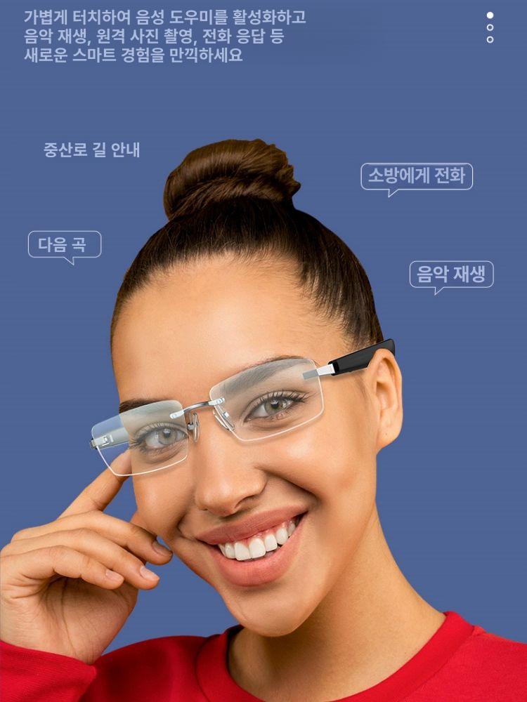 스마트 글래스 무선 장착된 스피커가 통화 선글라스 안경 오디오 카메라 핸즈프리 - 상세 이미지 2